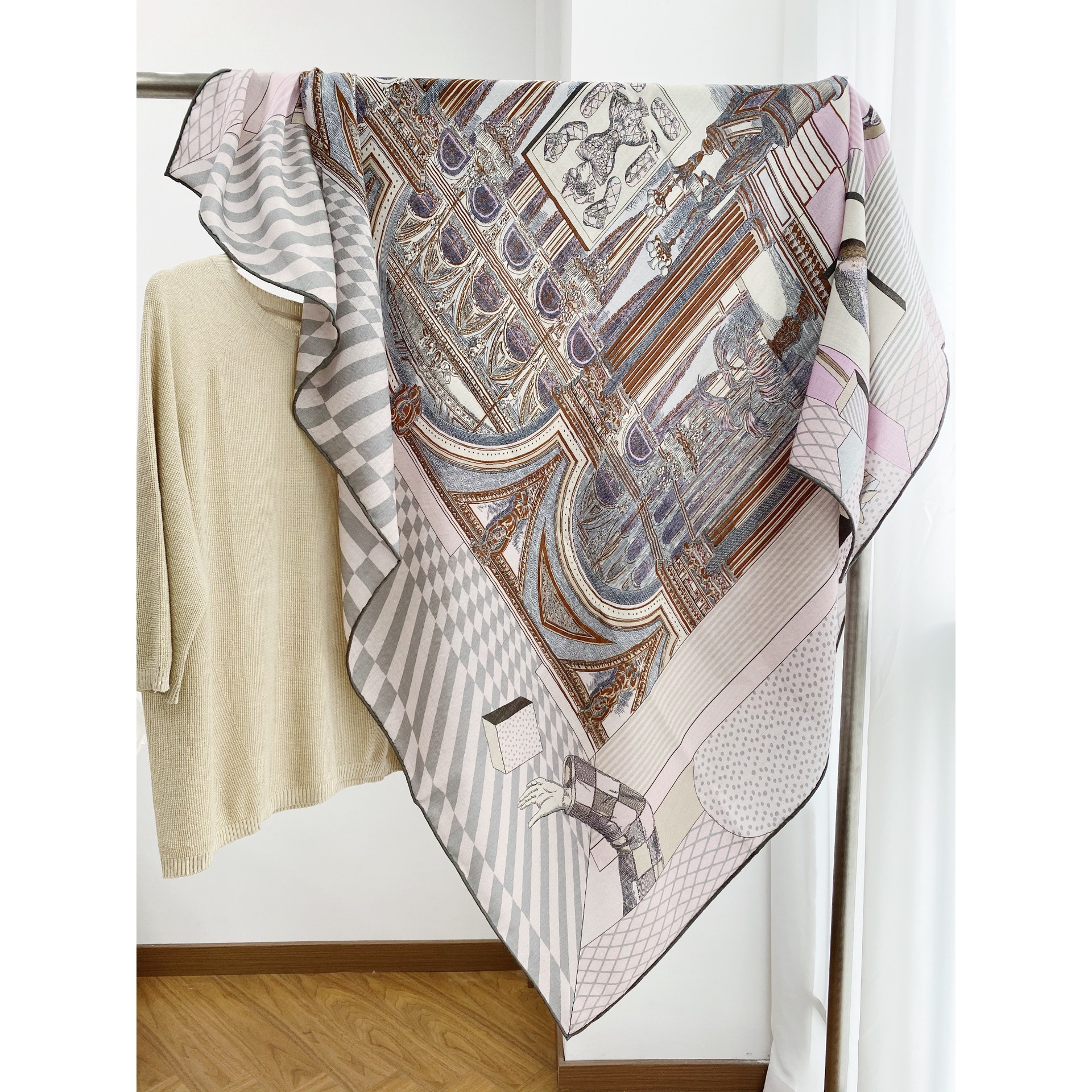 Winter Clothing Hong Kong - Winter Luxury Scarf Women Hand Rollerd