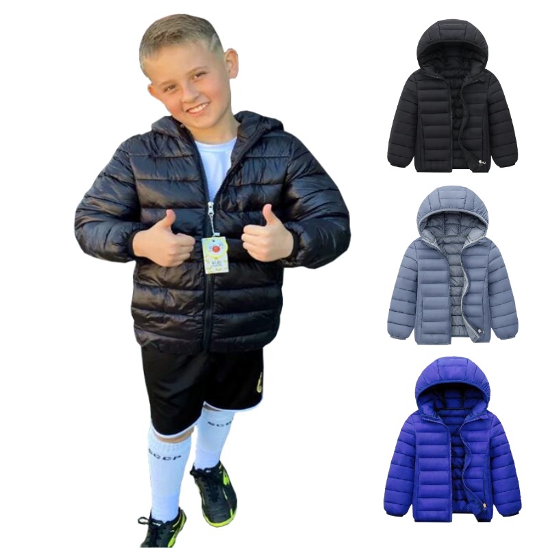 Winter Clothing Boys - Hooded Lightweight Down Jackets Children Boys