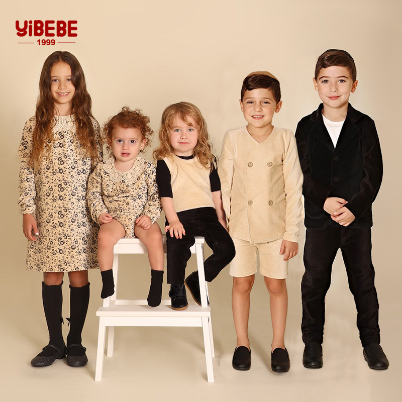 Winter Clothing Boys - AA-Family clothing corduroy elegant set boys