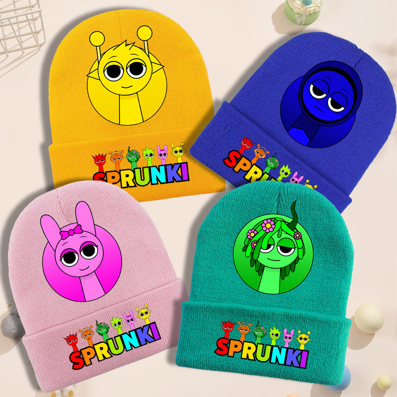 Winter Clothing Boys - Sprunki Knitted Hat for Children Anime