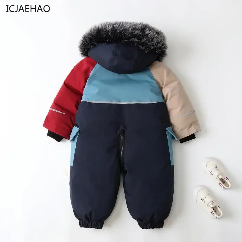 Winter Clothing For Babies - 2025 Children Jumpsuits Thick Warm for