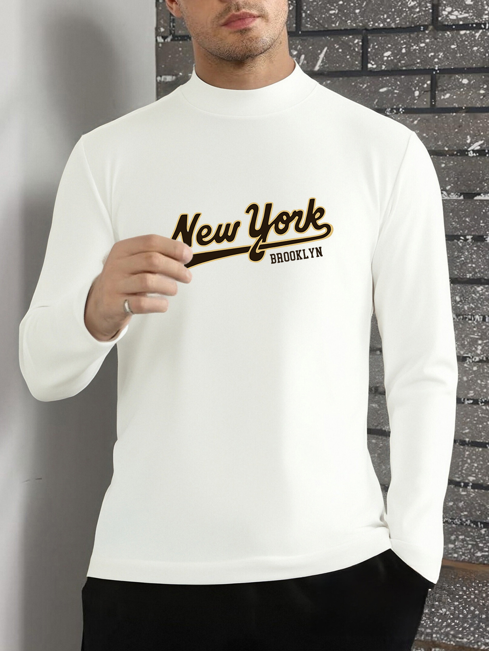 Winter Clothes - New York Brooklyn Printed T-Shirts Men