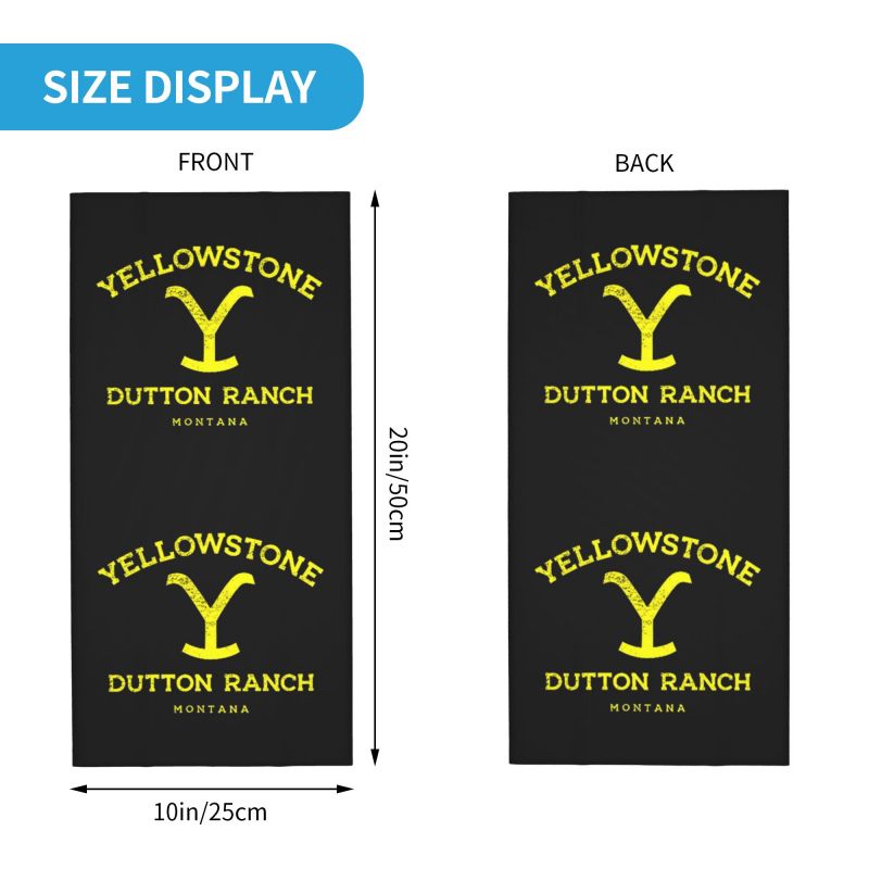 Yellowstone Dutton Ranch Print - Neck Gaiter Fleece recension och pris