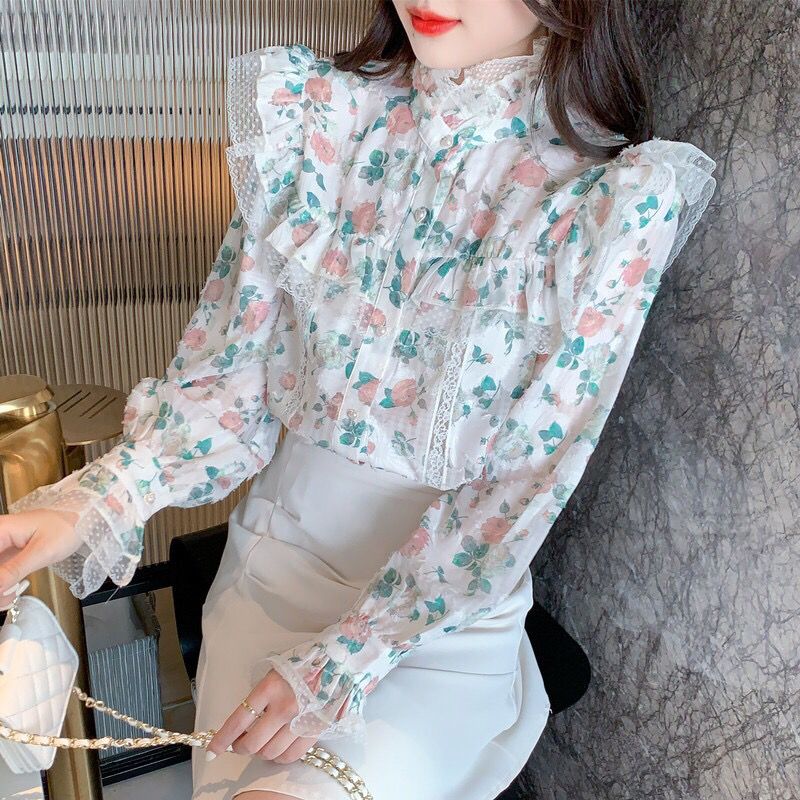 Vintage Printed Gauze Floral F - Winter Clothing Vintage recension och pris