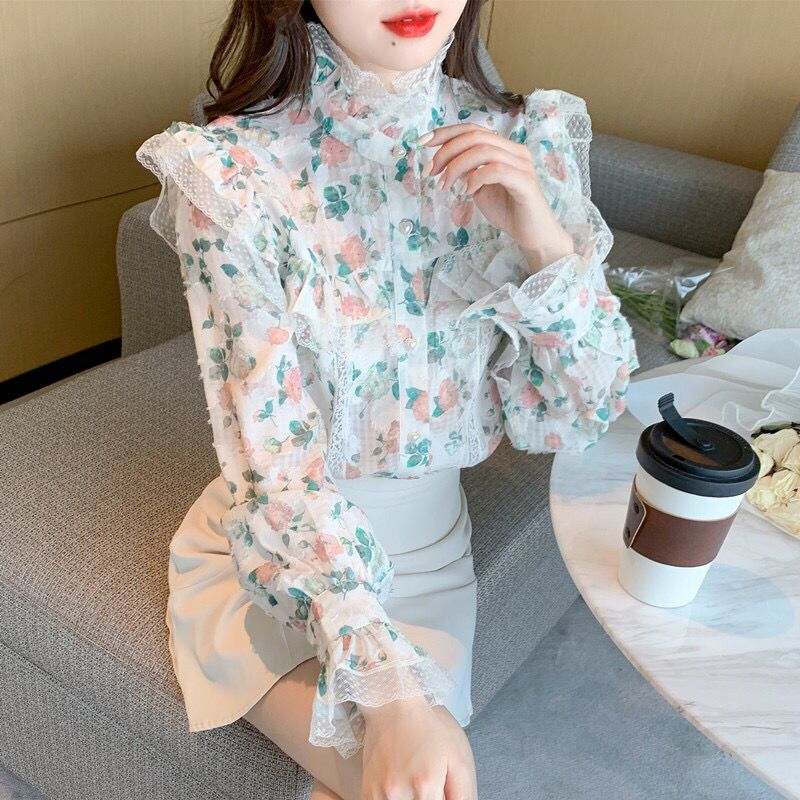Vintage Printed Gauze Floral F - Winter Clothing Vintage recension och pris
