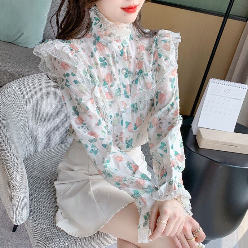 Vintage Printed Gauze Floral F - Winter Clothing Vintage recension och pris