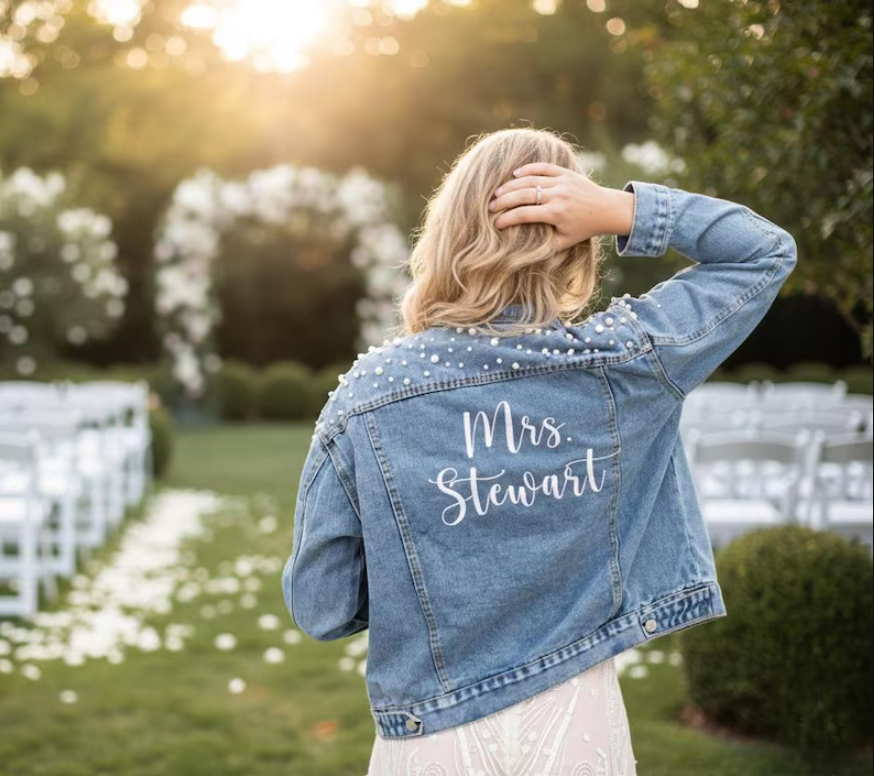 Custom Embroidered Bride Denim - Winter Clothing Clearance Sale recension och pris
