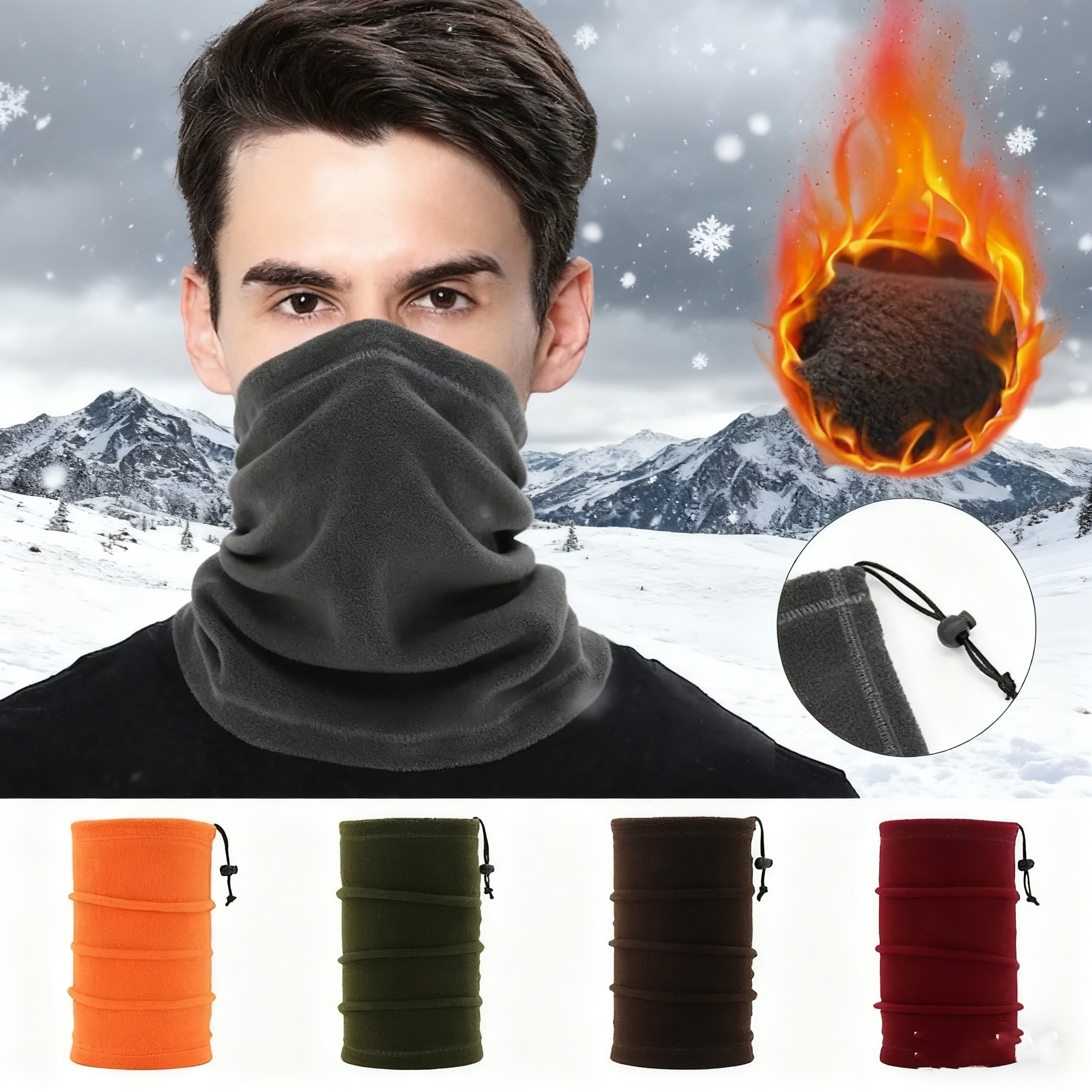 Winter Face Cover Neck Gaiter  - Neck Gaiter Fleece recension och pris