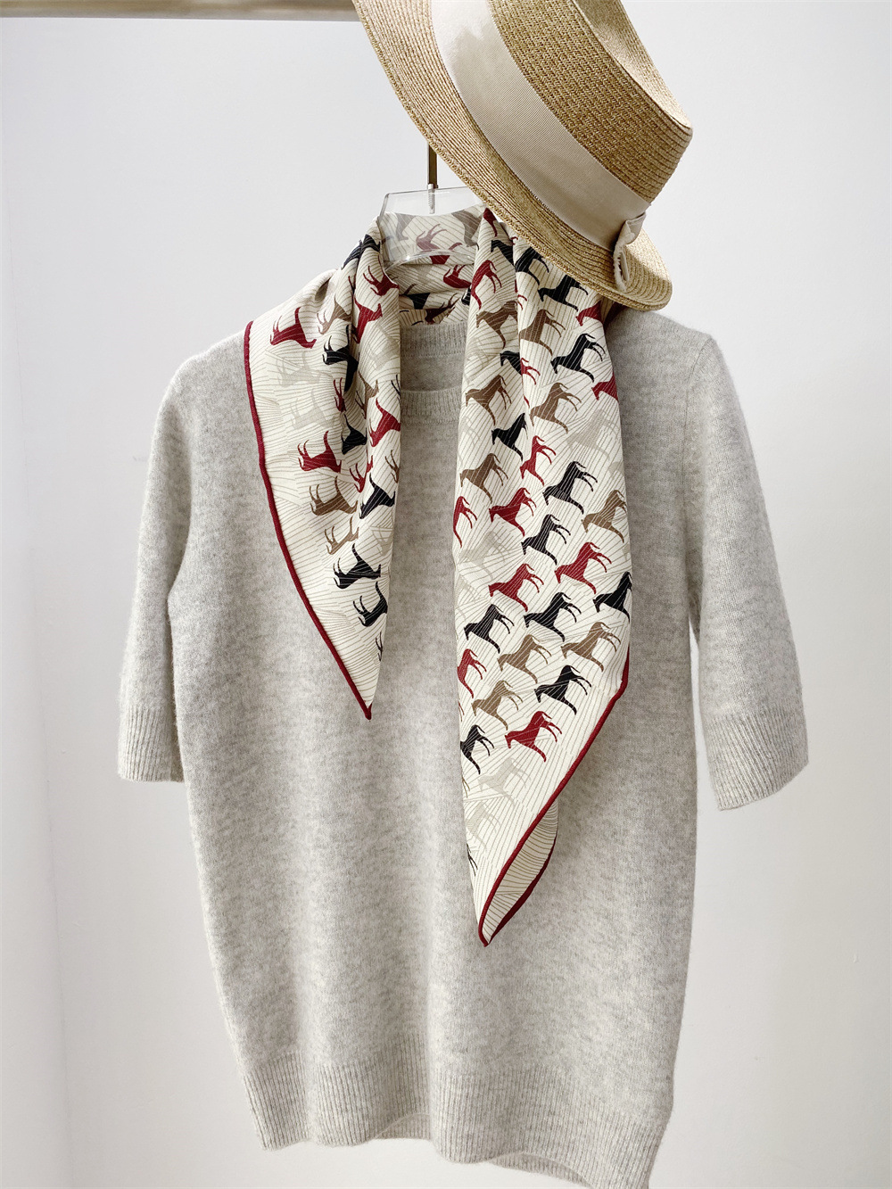 Silk Wool Blend Scarf Women Ha - Winter Clothing Hong Kong recension och pris