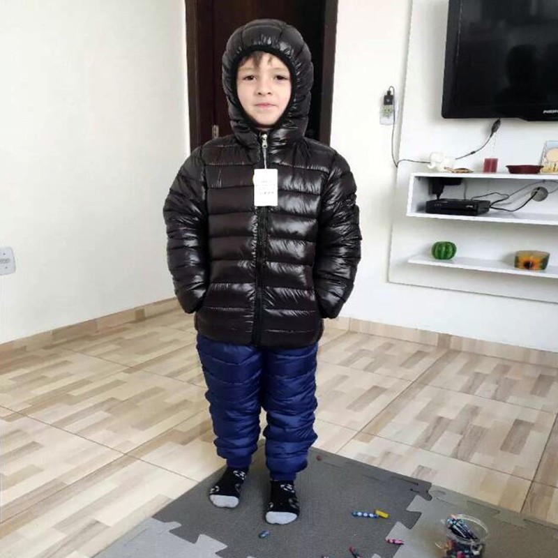 Hooded Lightweight Down Jacket - Winter Clothing Boys recension och pris