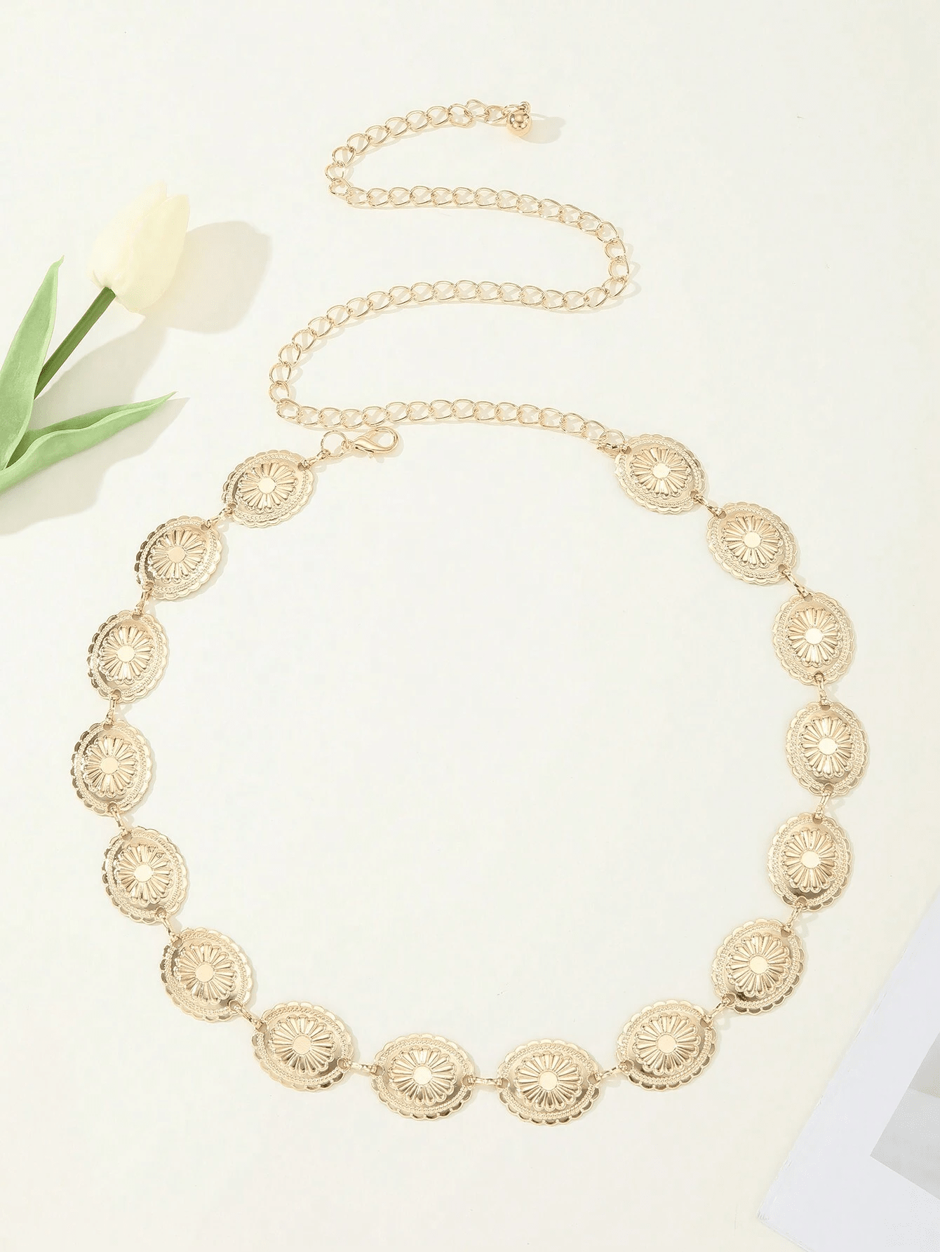 1PC Western Chain Belt Body Ch - Winter Clothing Ideas recension och pris