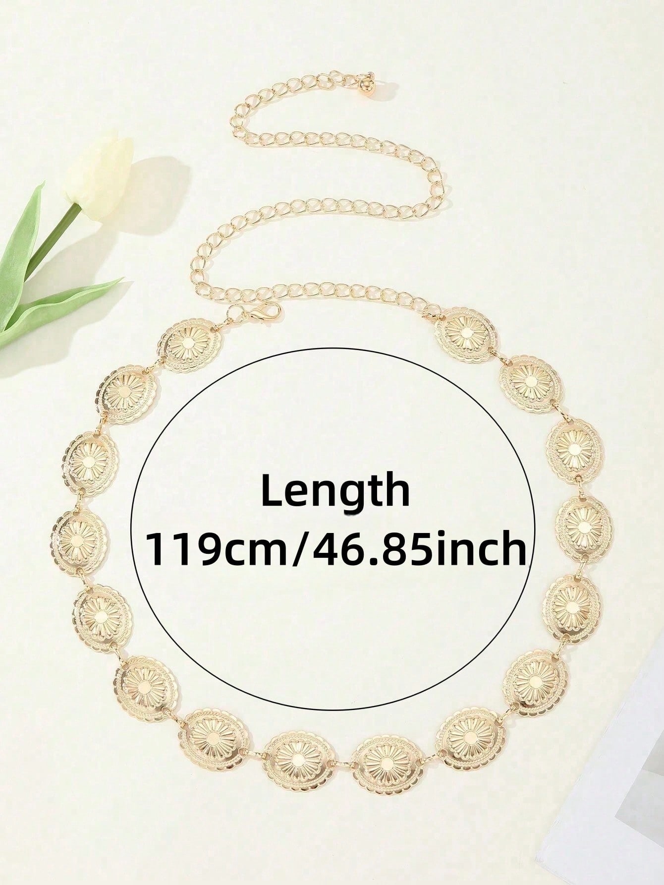 1PC Western Chain Belt Body Ch - Winter Clothing Ideas recension och pris