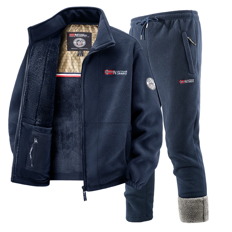 Mens Winter Fleece Tracksuit S - Winter Clothes recension och pris