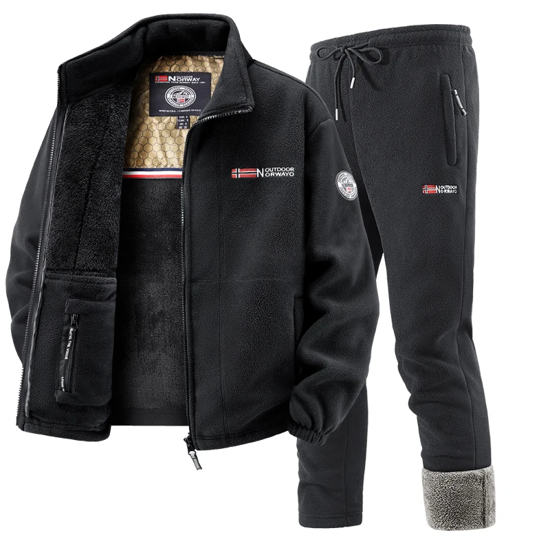 Mens Winter Fleece Tracksuit S - Winter Clothes recension och pris