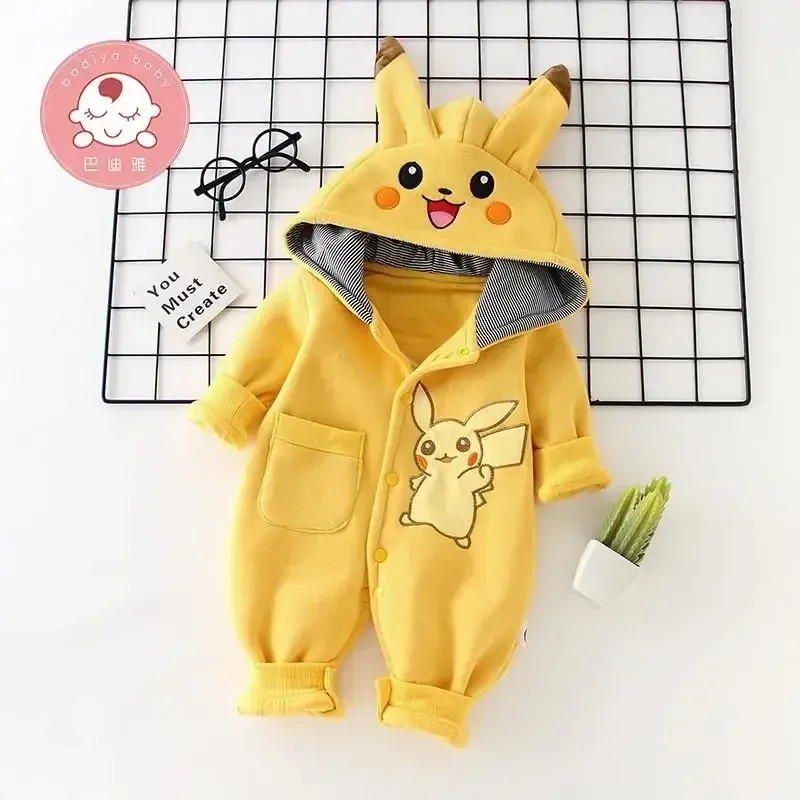 New Cute Cartoon Pokemon Pikac - Winter Clothing For Babies recension och pris