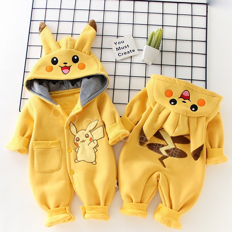 New Cute Cartoon Pokemon Pikac - Winter Clothing For Babies recension och pris