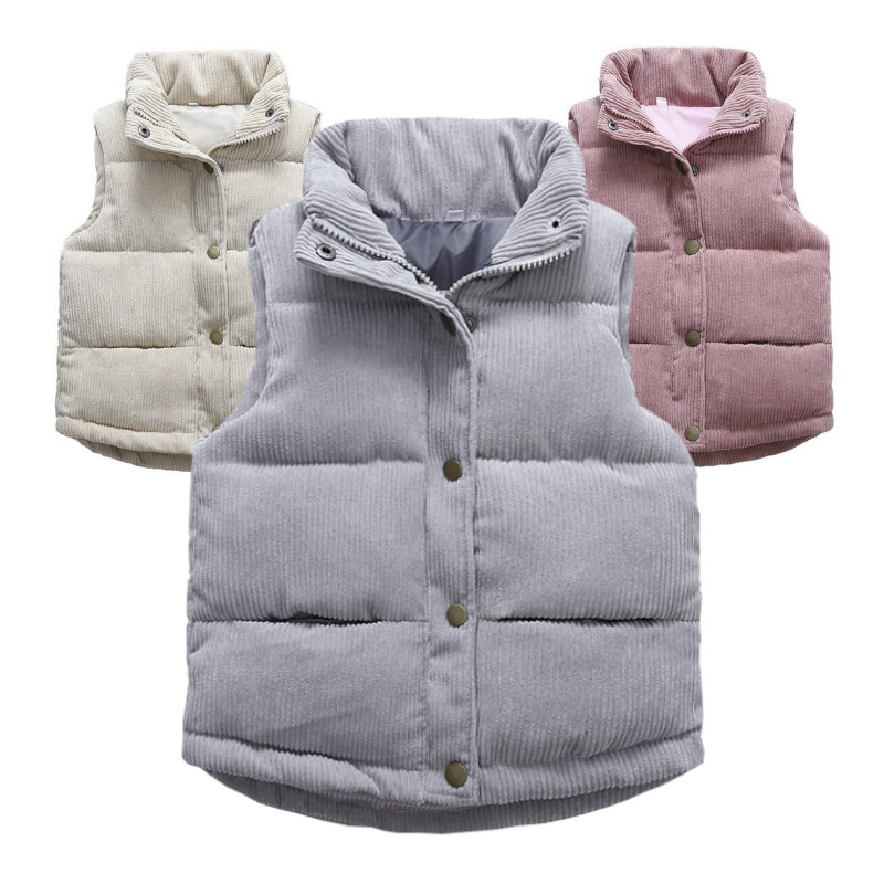 Kids Boys Girls Corduroy Vests - Winter Clothing Boys recension och pris