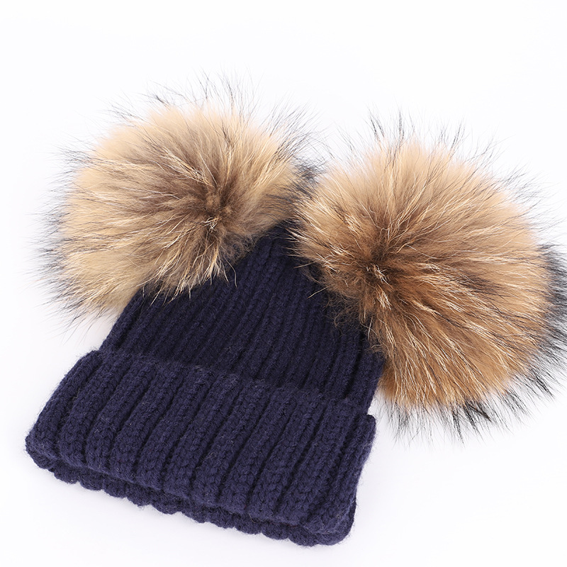 Real Raccoon Fur Balls Kids Kn - Winter Clothing Boys recension och pris