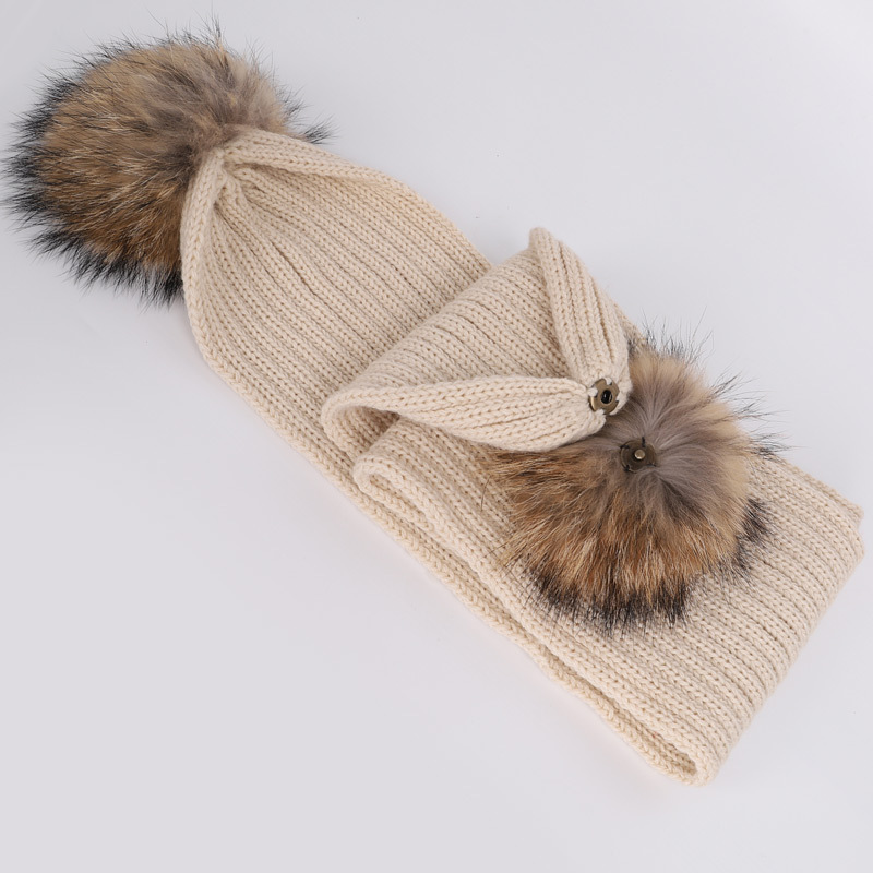 Real Raccoon Fur Balls Kids Kn - Winter Clothing Boys recension och pris