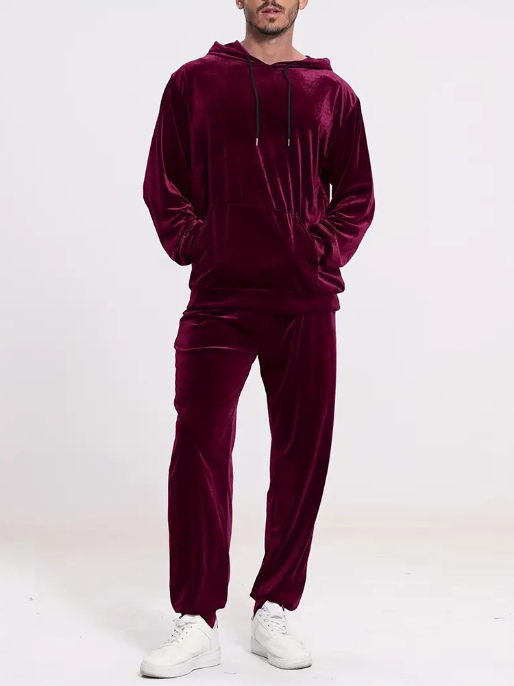 Fashion Solid Color Velvet Two - Winter Clothing Vintage recension och pris