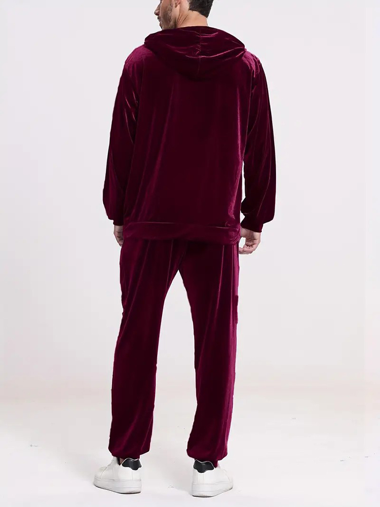 Fashion Solid Color Velvet Two - Winter Clothing Vintage recension och pris