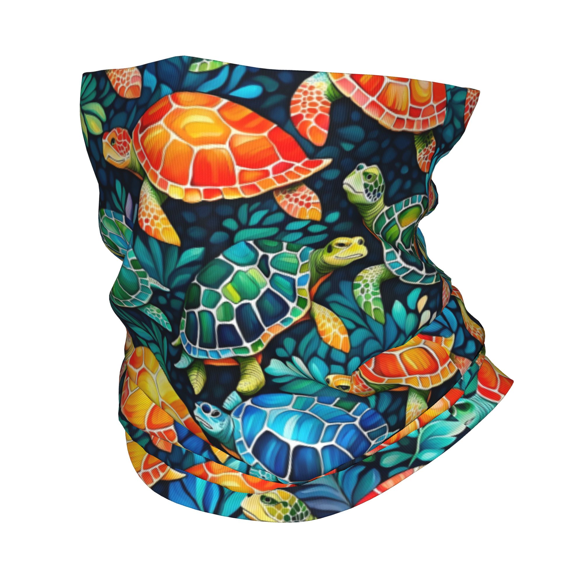 Custom Funny Colorful Sea Turt - Neck Gaiter Fleece recension och pris