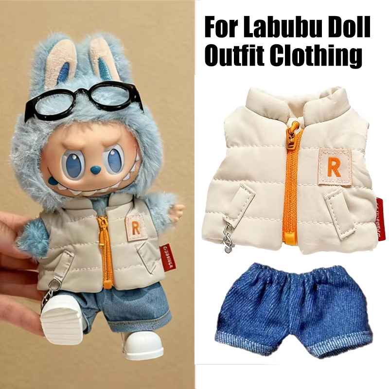 For 15 17cm Labubu Doll Solid  - Winter Clothing For Babies recension och pris