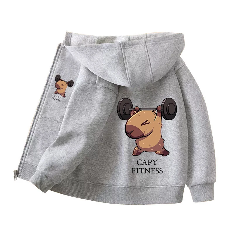 Capybara Zipper Hoodies Coats  - Winter Clothing Boys recension och pris