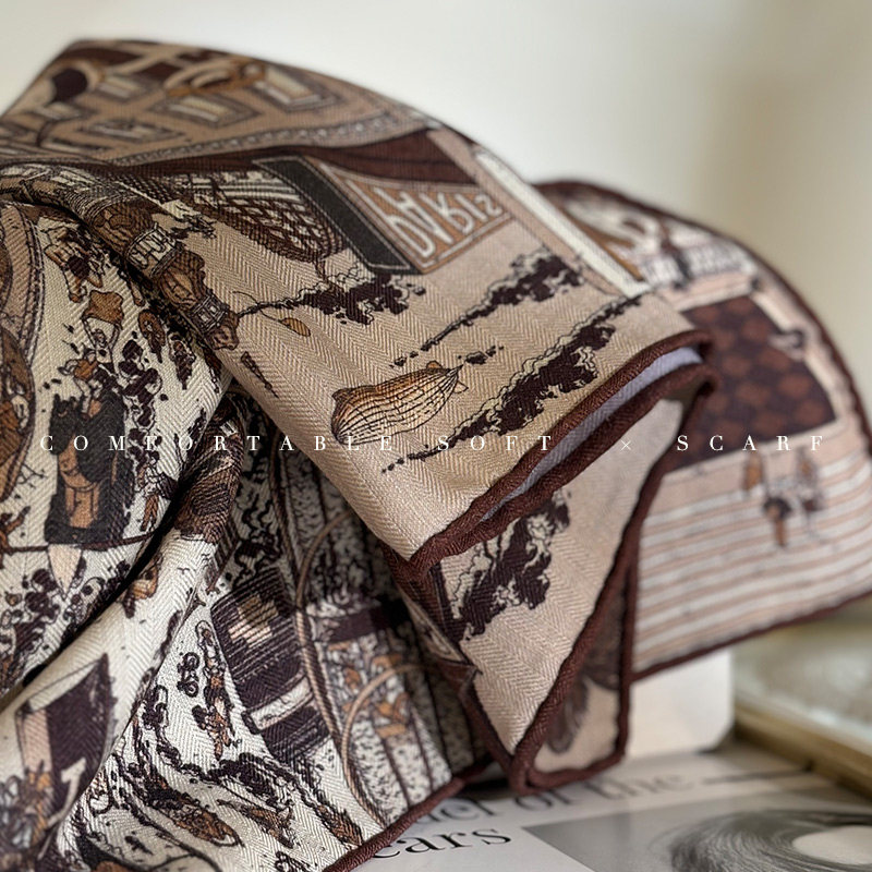 Two Faced Print Designer Scarf - Winter Clothing Hong Kong recension och pris
