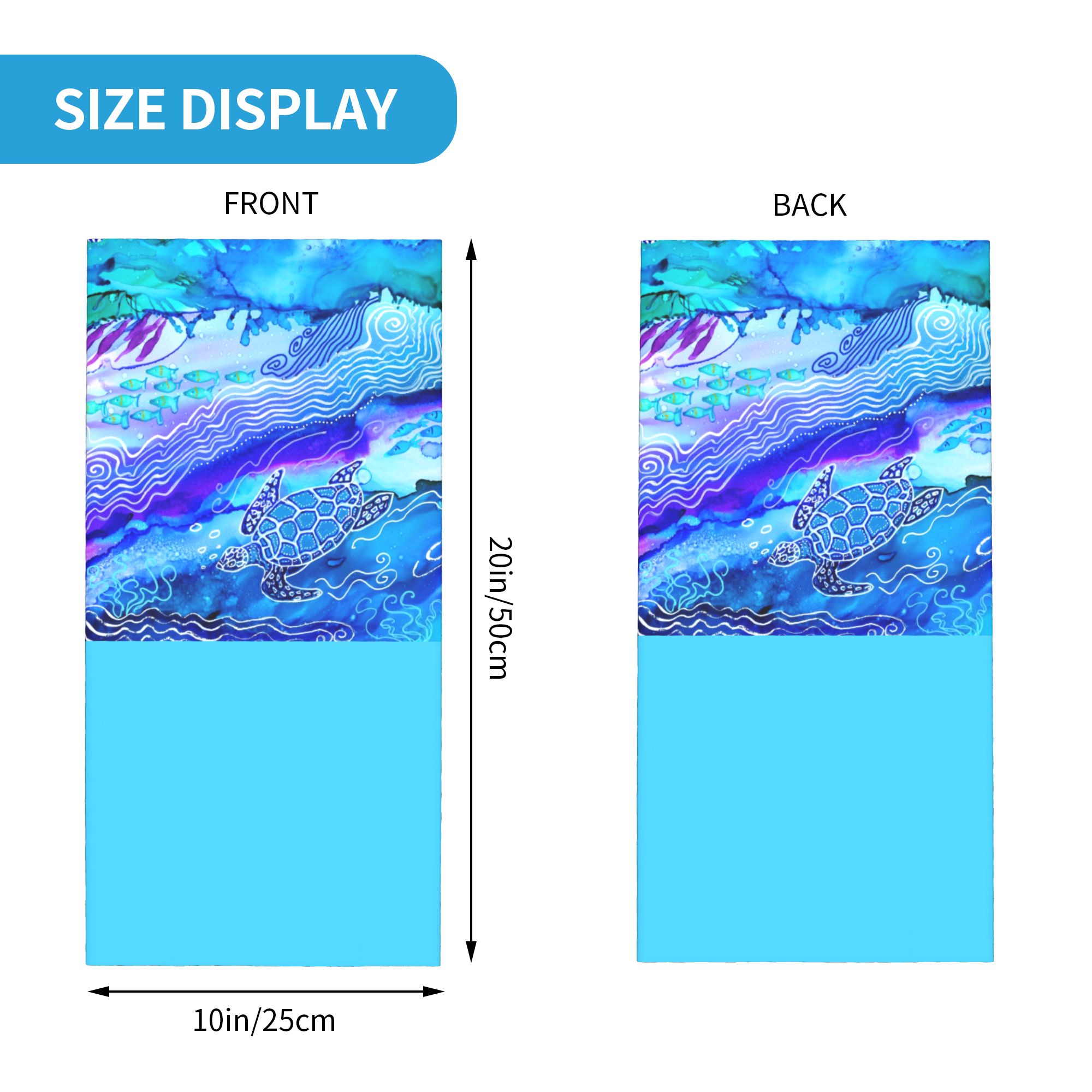 Custom Ocean Turtle Dive Winte - Neck Gaiter Fleece recension och pris