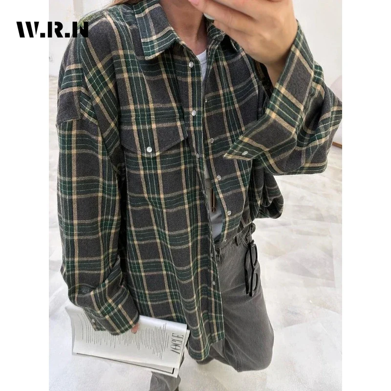 Fashion Baggy Plaid Women'S Bl - Winter Clothing Vintage recension och pris