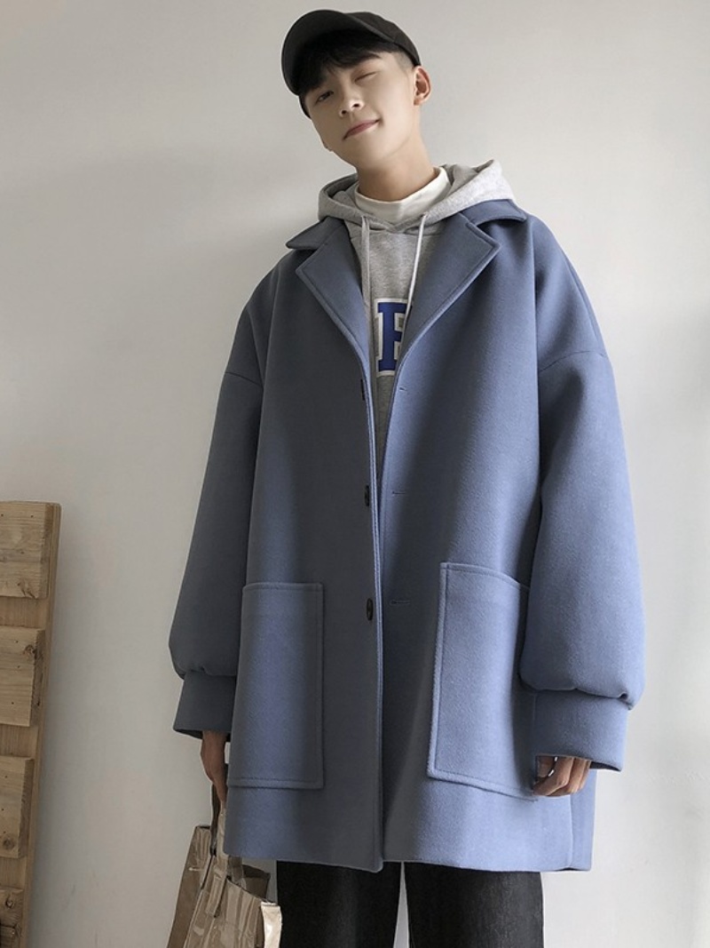 Men's Woolen Coat Short Thicke - Winter Clothing Hong Kong recension och pris