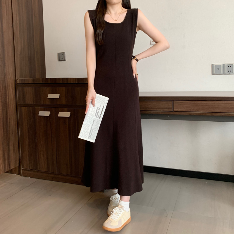 Elegant solid  sleeveless Knit - Winter Clothing Vintage recension och pris