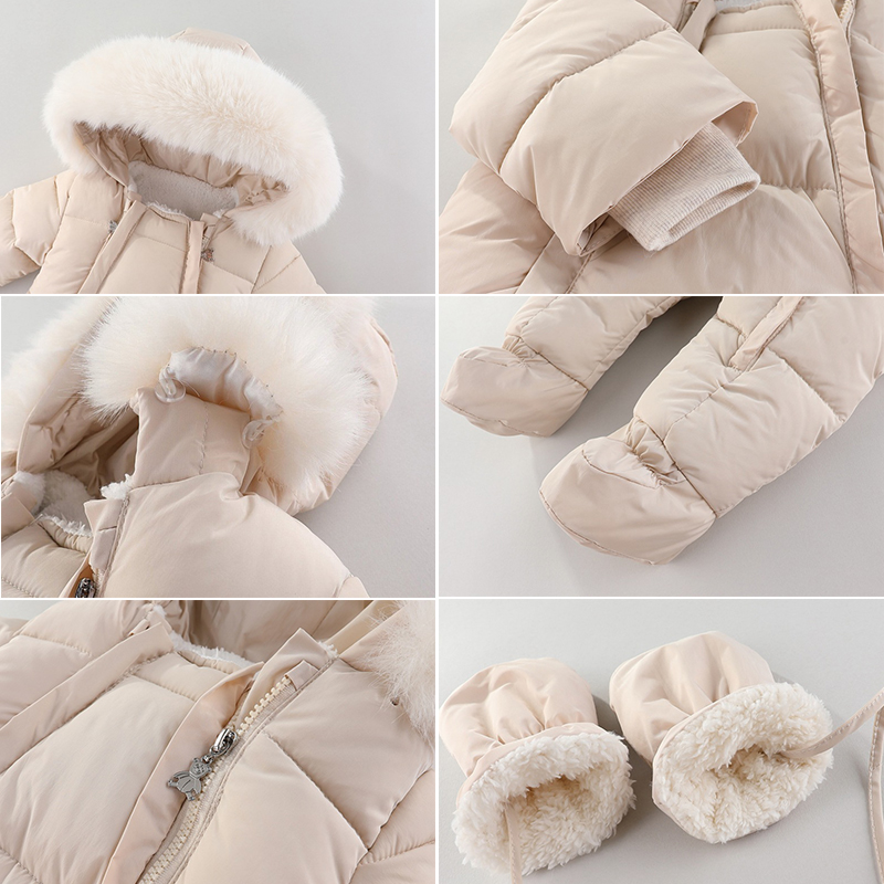 Winter Newborn Baby Romper Wit - Winter Clothing For Babies recension och pris