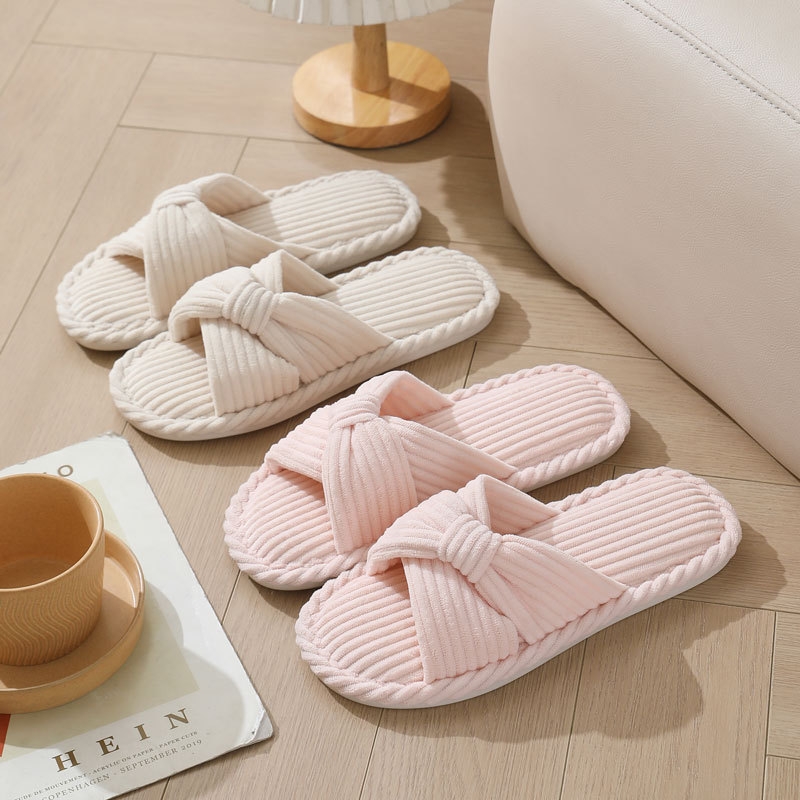 Corduroy Cross Strap Home Slip - Winter Clothing Material recension och pris