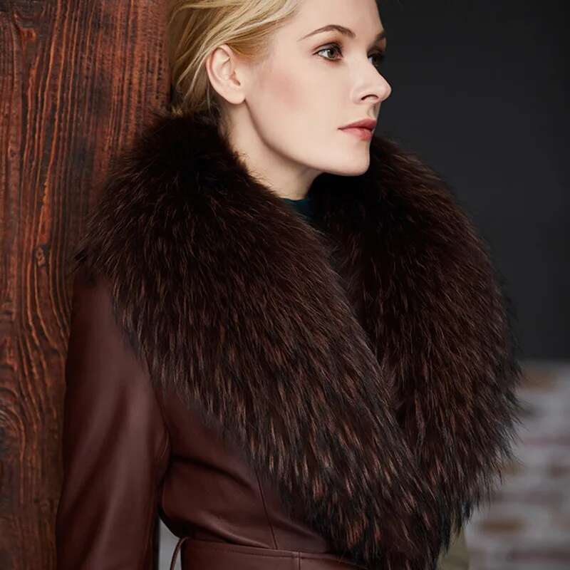 Raccoon Fur Collar Female Wint - Winter Clothing Clearance Sale recension och pris