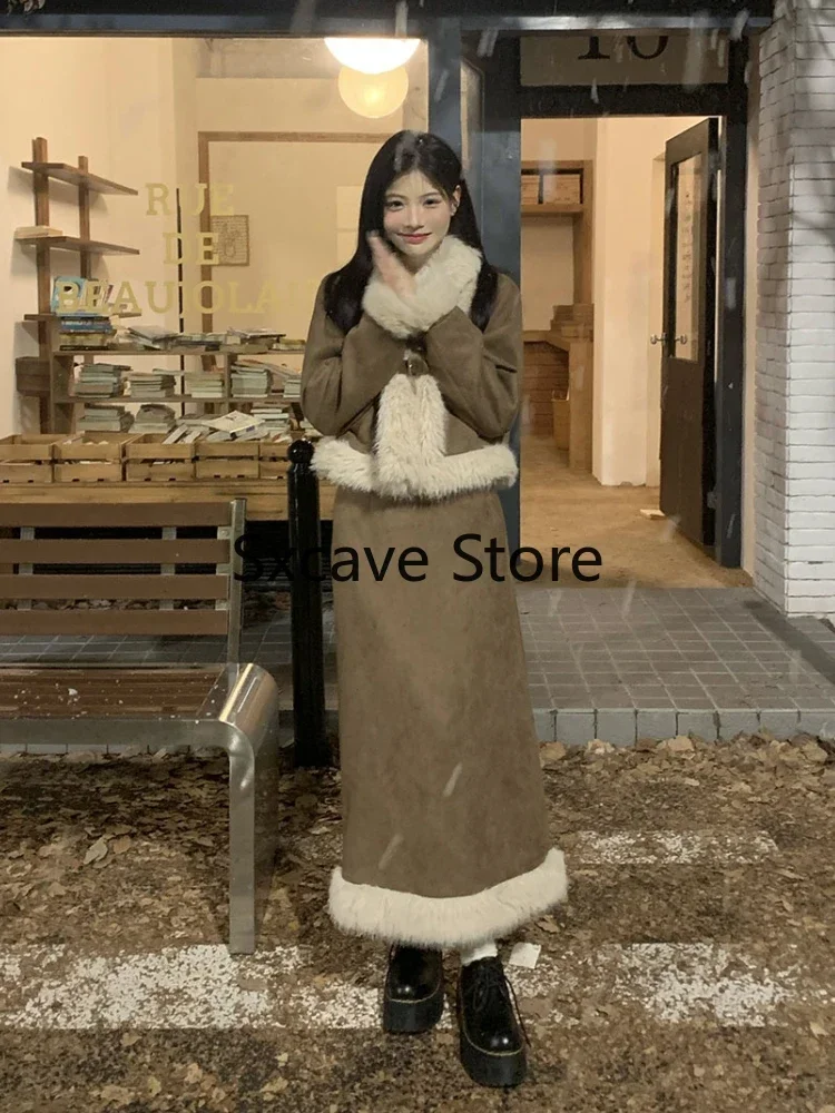 Autumn Retro Faux Fur 2 Piece  - Winter Clothing Sales recension och pris